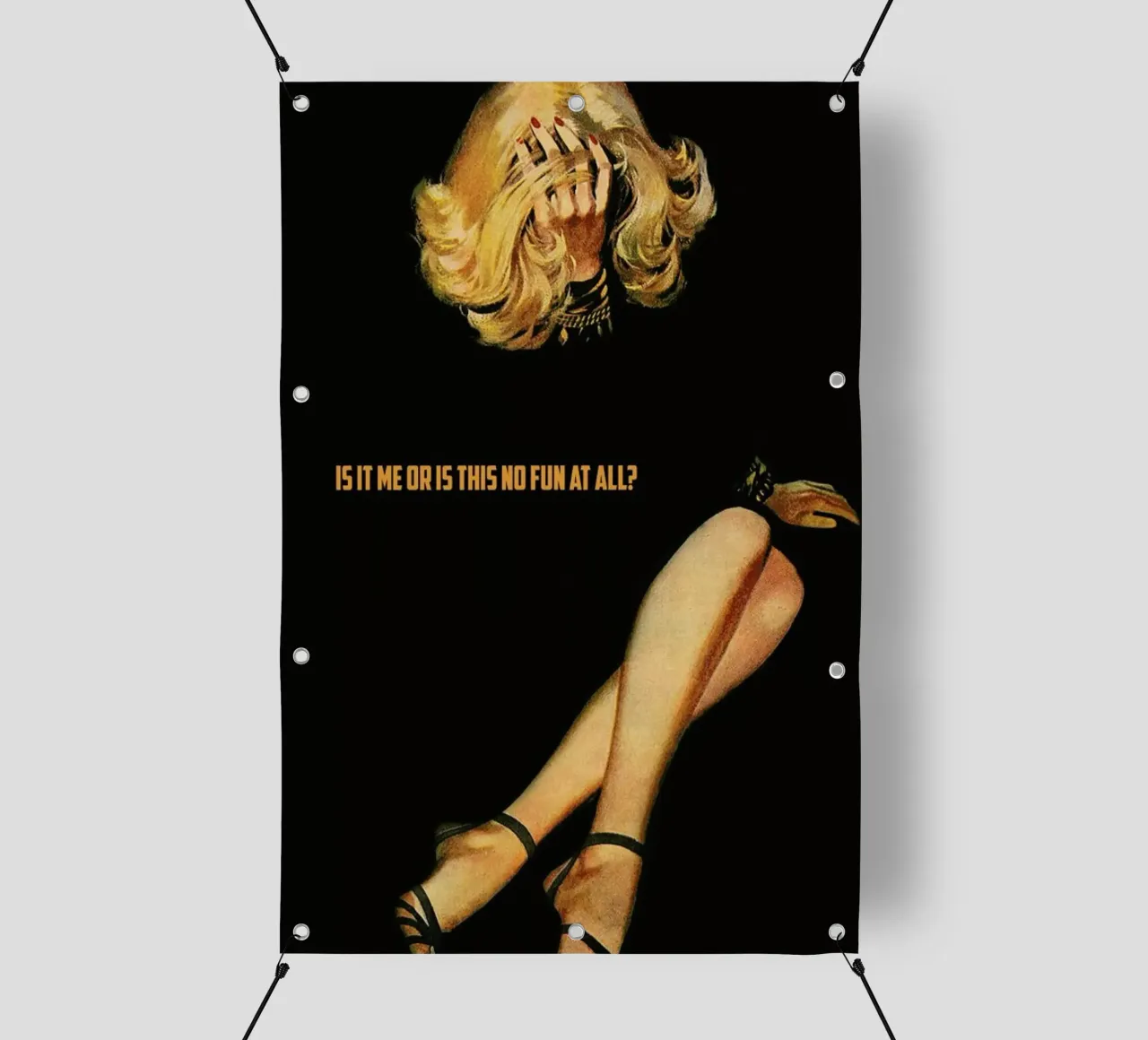 No Fun At All telo in pvc da Gallery Print and Art Limited