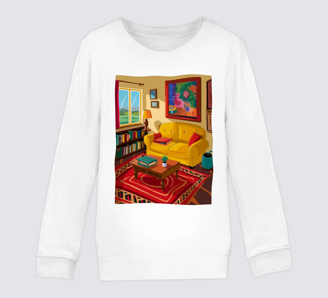 Divano giallo Biblioteca felpa bambino da Haven Fantasy