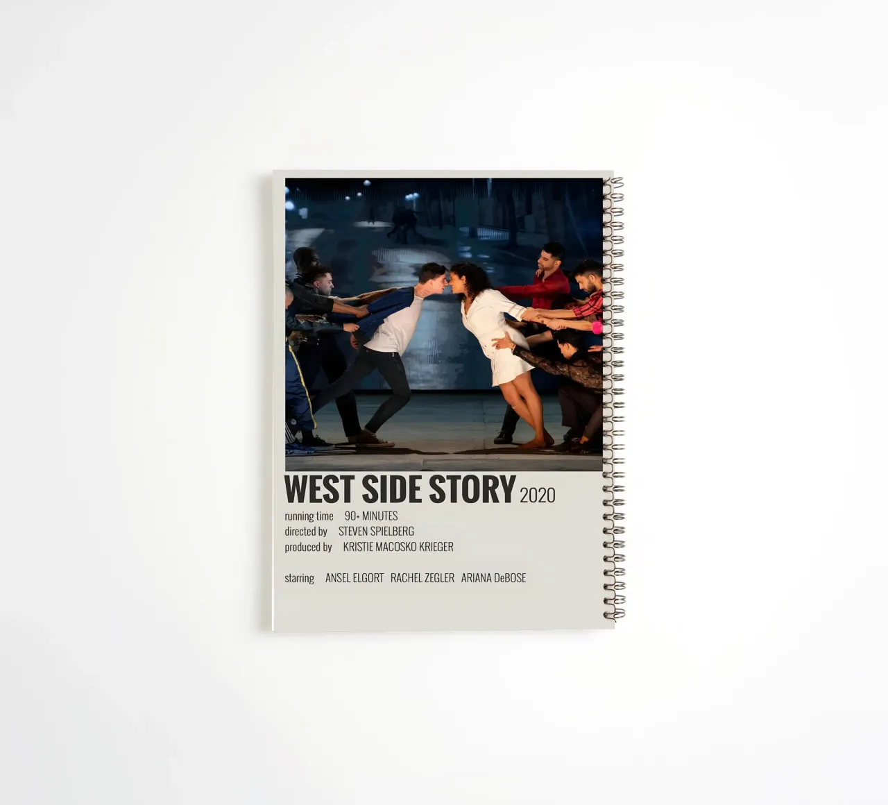 WEST SIDE STORY 2020 spiral notebook by MVFminimalist