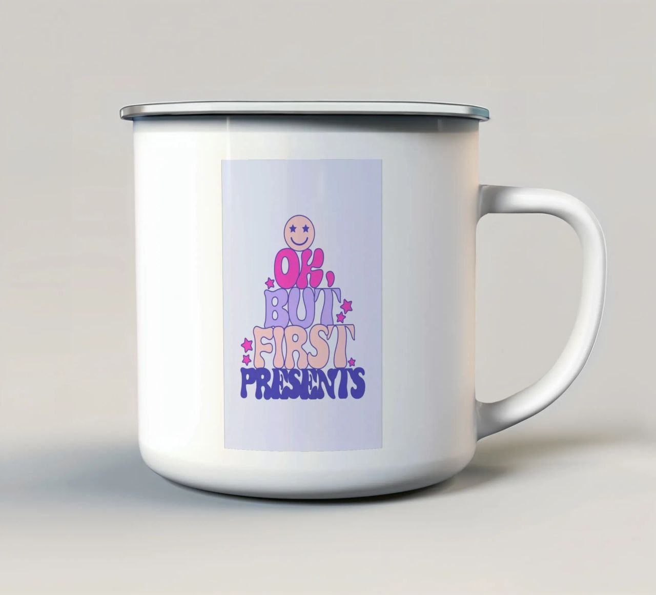 Ok But First Presents 1 tazza in smalto da cafelab