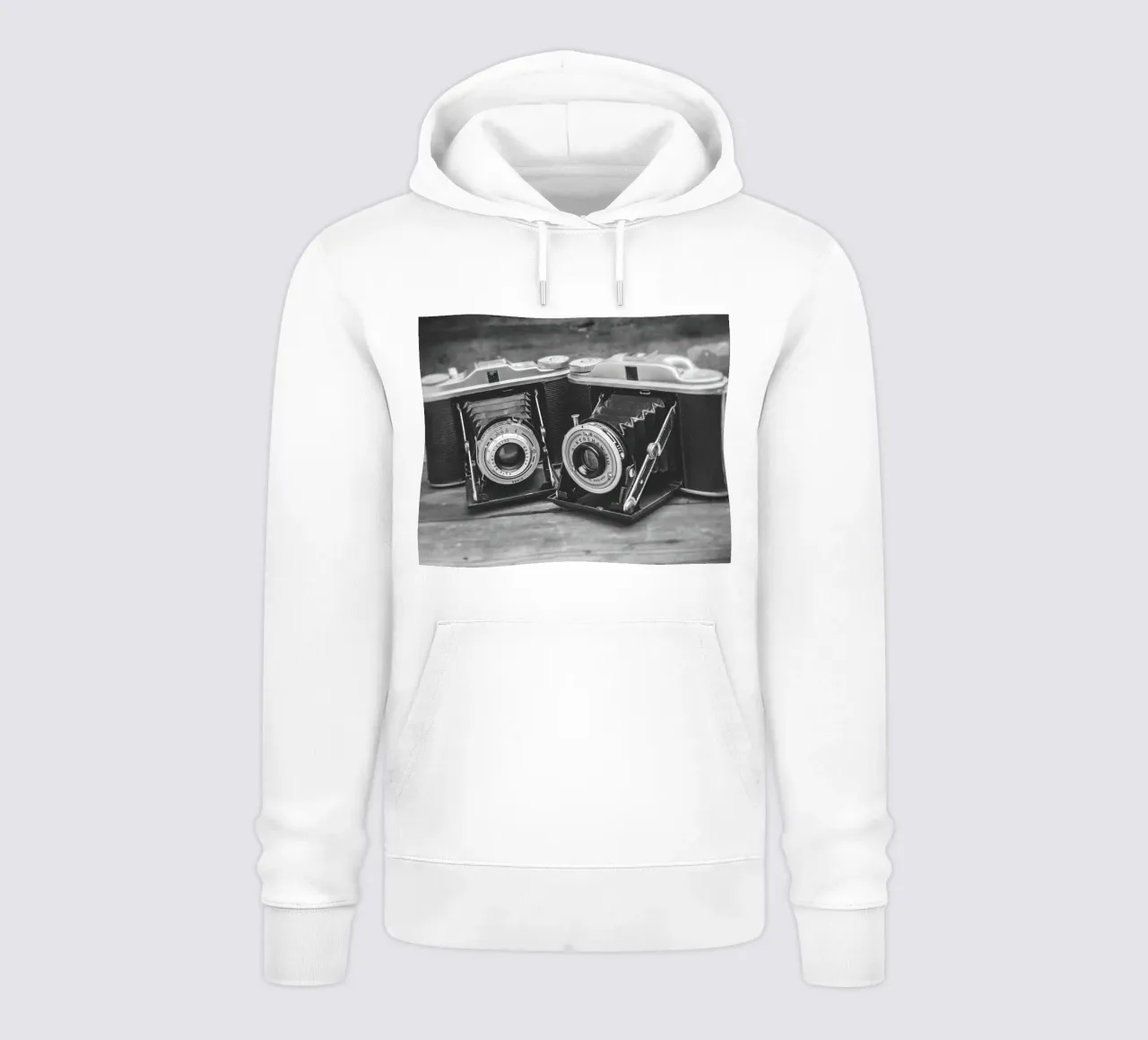 Two folding cameras sudadera con capucha de Dave Hare Photography