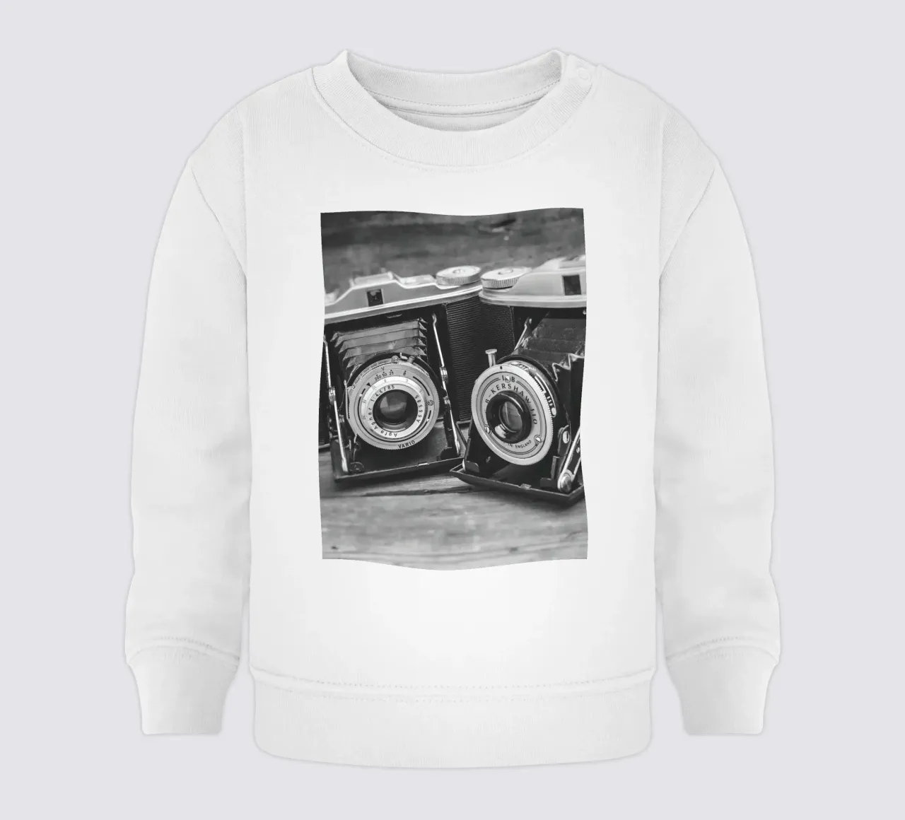 Two folding cameras felpa neonato da Dave Hare Photography