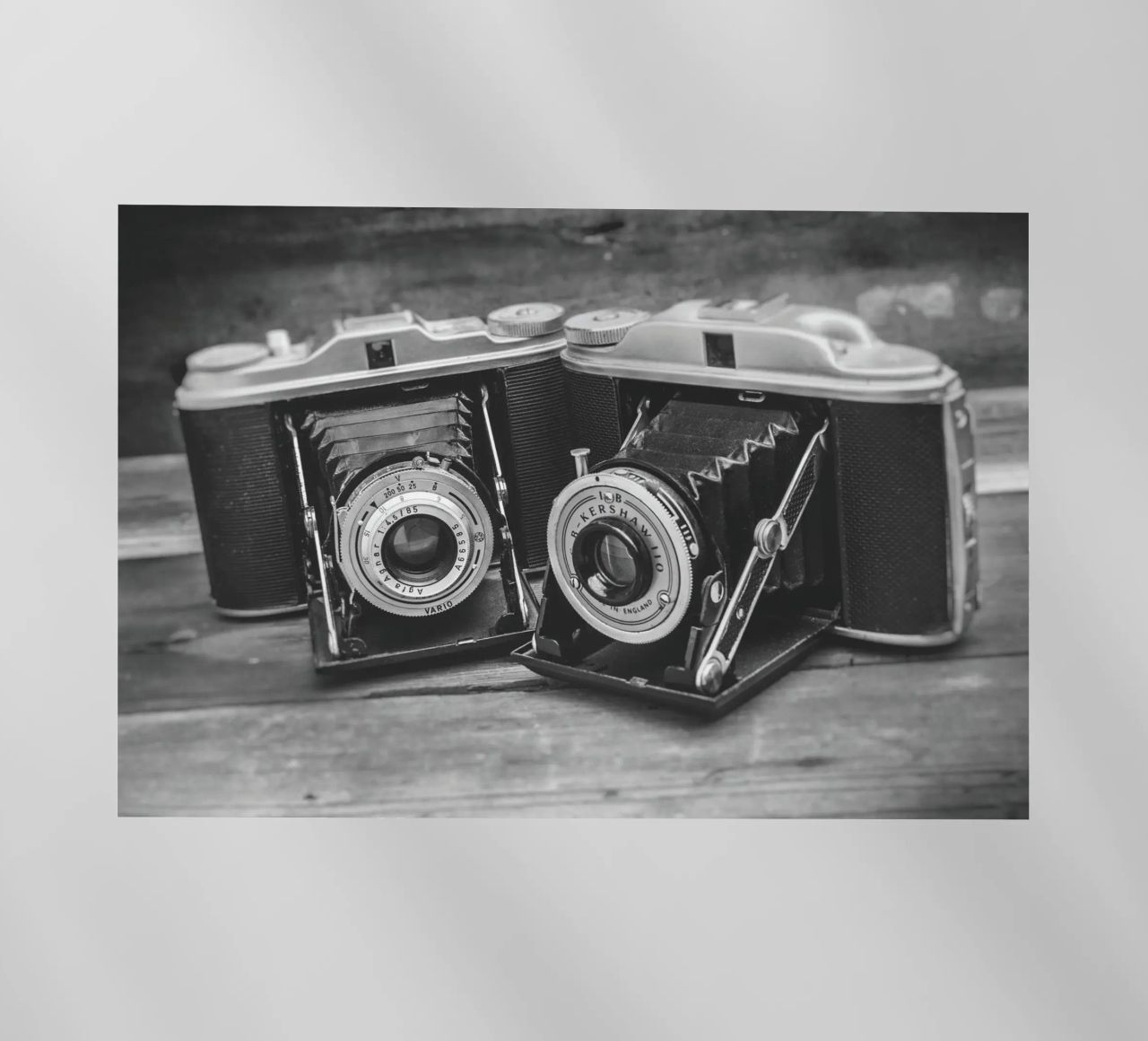 Two folding cameras pellicola backlit da Dave Hare Photography