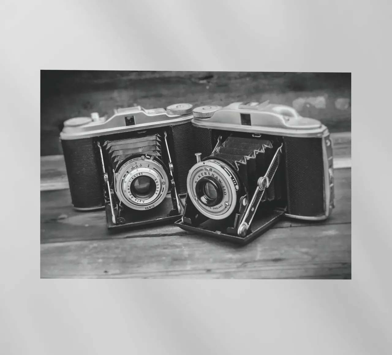 Two folding cameras pellicola backlit da Dave Hare Photography