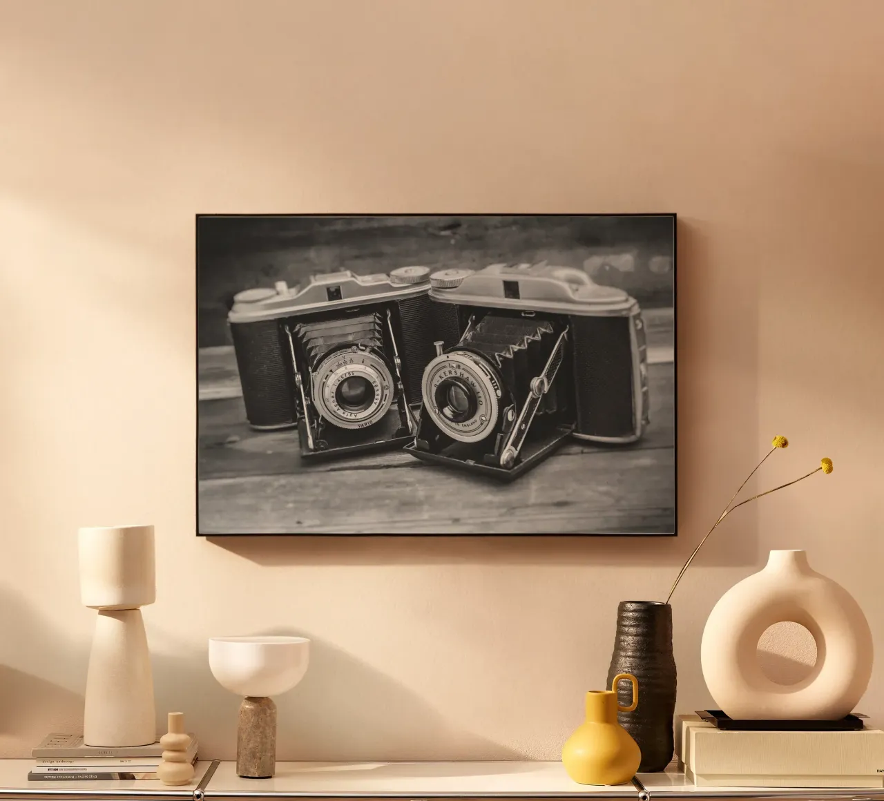 Two folding cameras plexiglass da Dave Hare Photography