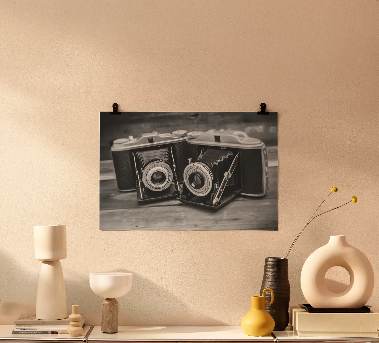 Two folding cameras poster da Dave Hare Photography