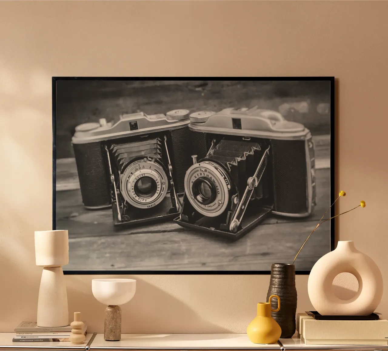 Two folding cameras poster da Dave Hare Photography