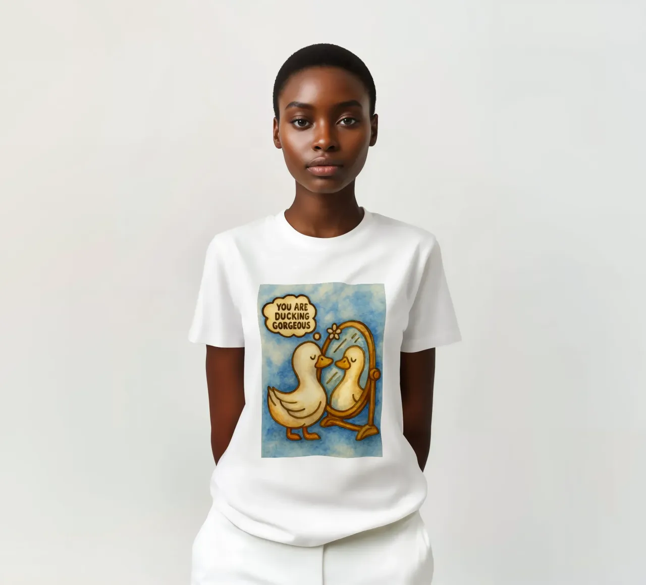 Funny Duck You Are Ducking Gorgeous t-shirt by onerules