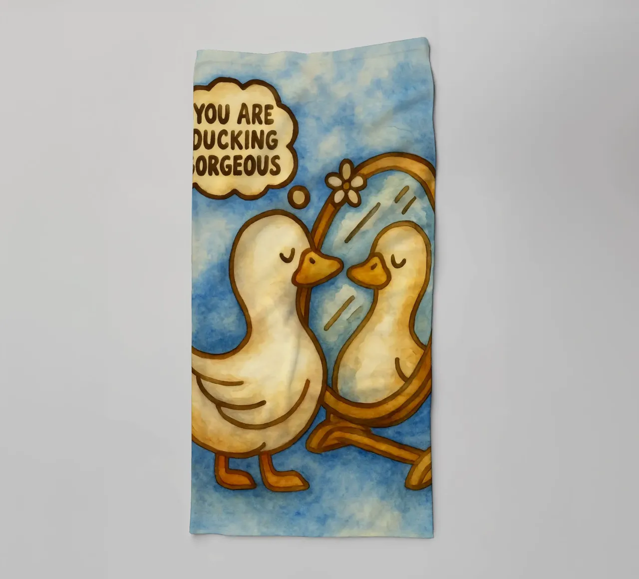 Funny Duck You Are Ducking Gorgeous towel by onerules