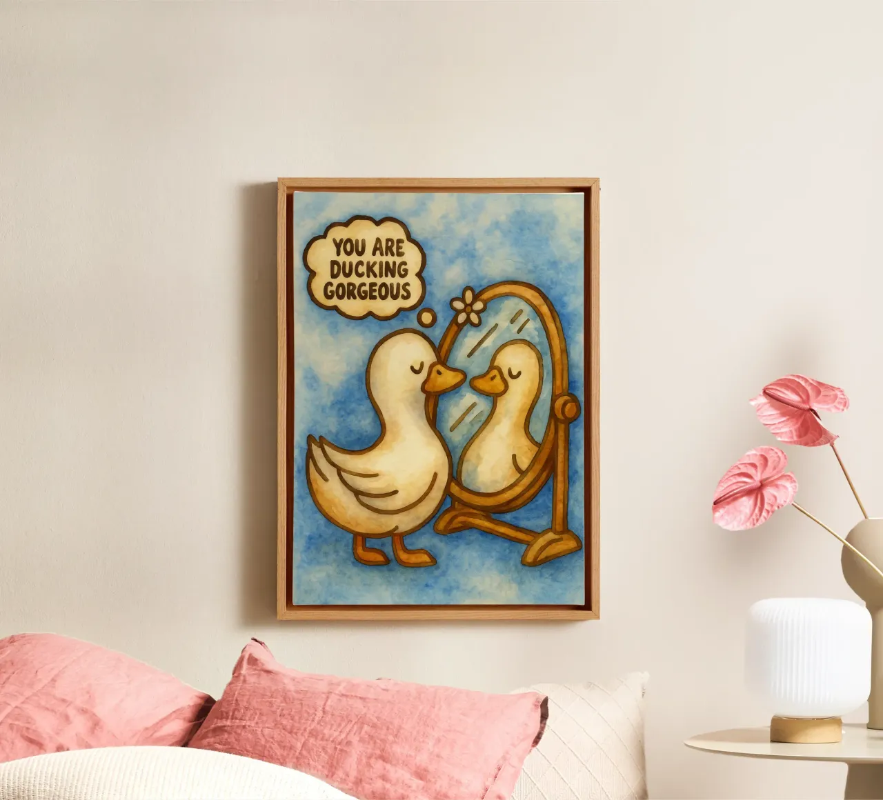 Funny Duck You Are Ducking Gorgeous canvas by onerules
