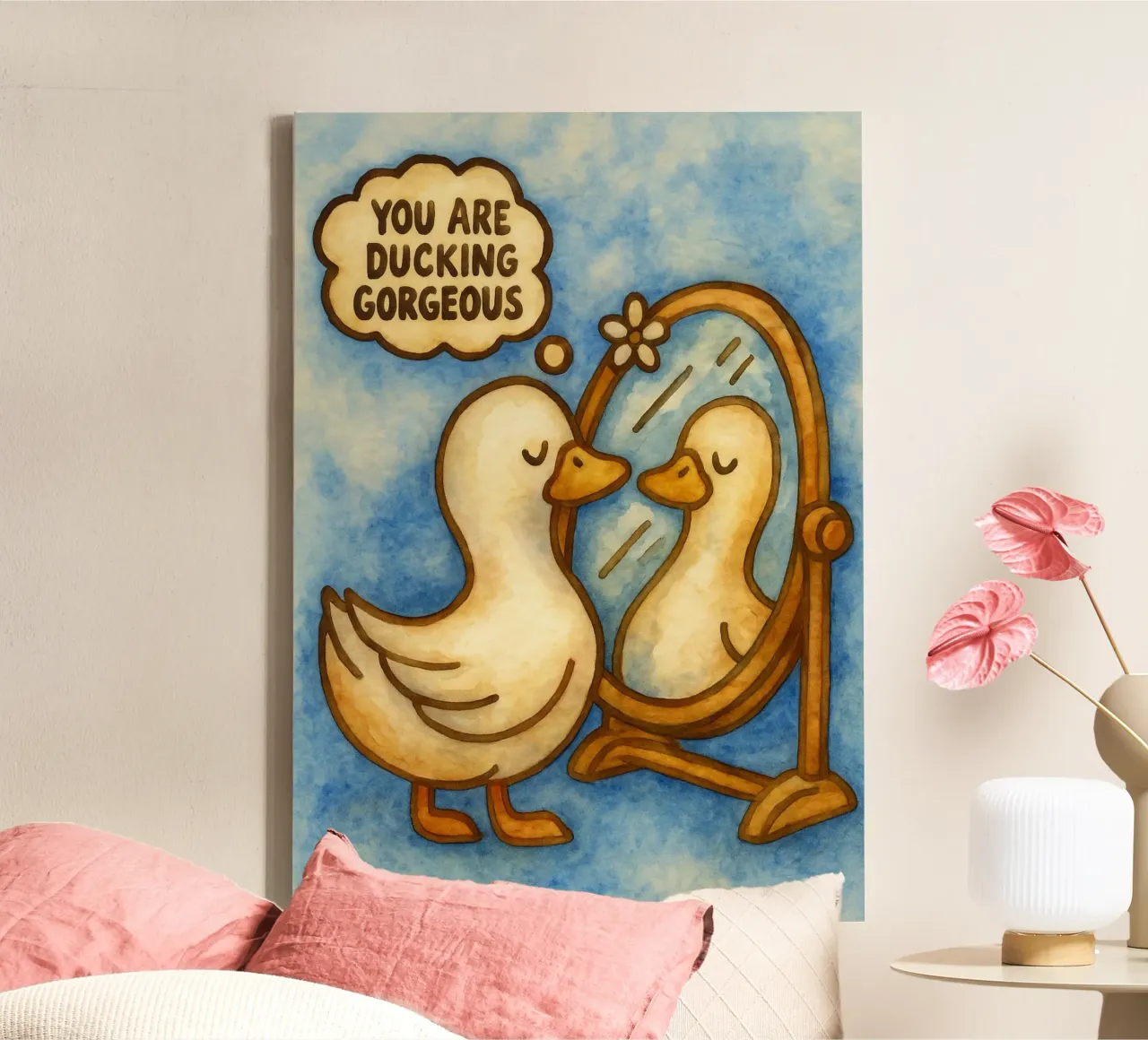 Funny Duck You Are Ducking Gorgeous canvas by onerules
