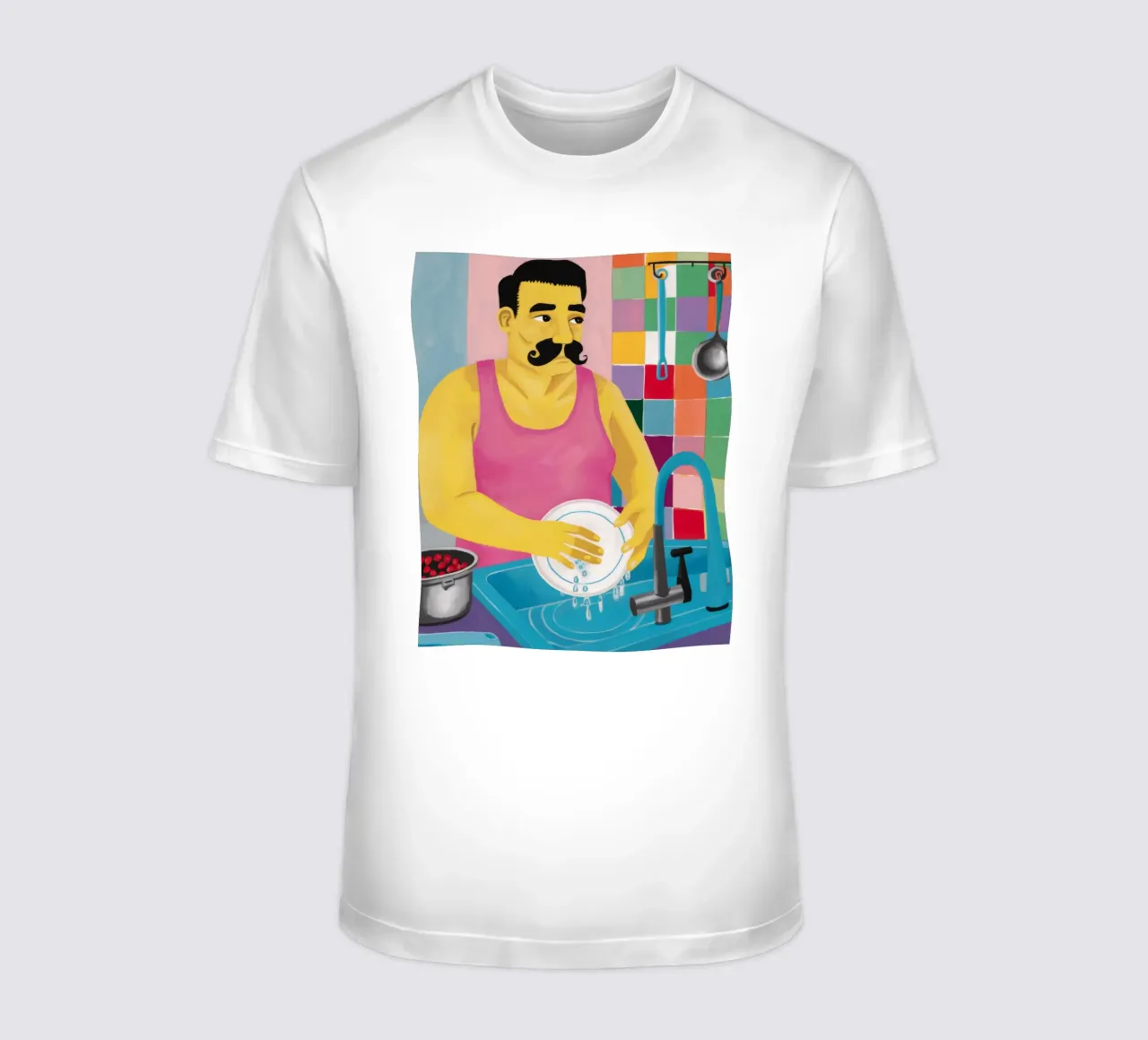 Melodia dei baffi che lavano i piatti t-shirt da Haven Fantasy