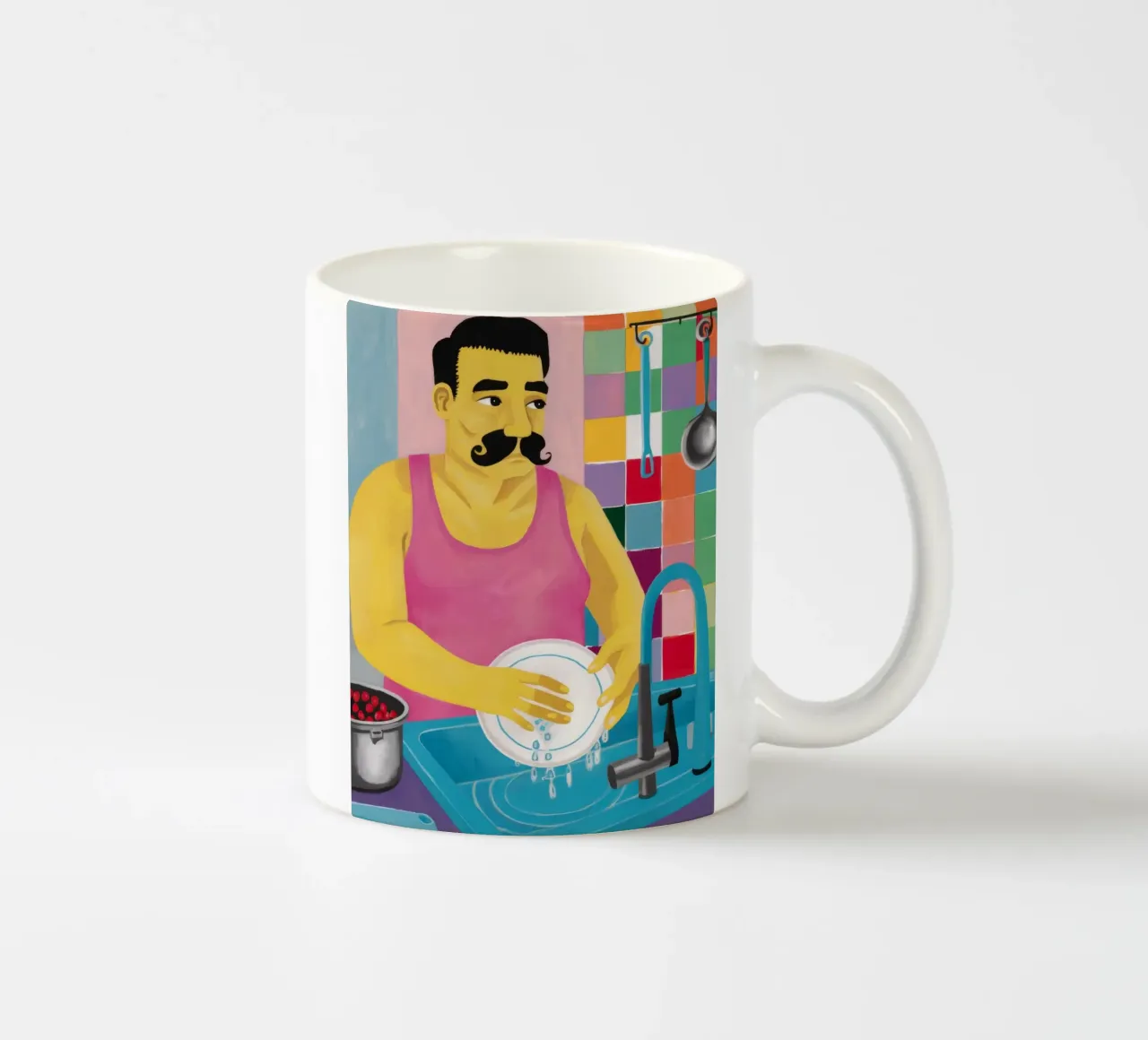 Melodia dei baffi che lavano i piatti tazza in ceramica da Haven Fantasy