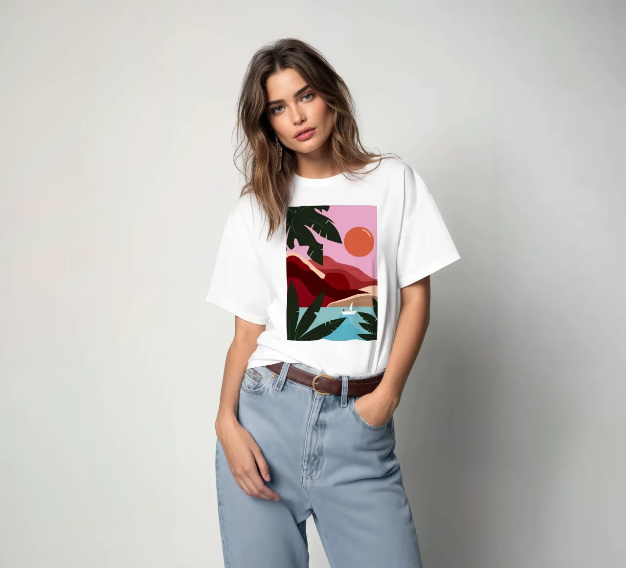 Lakeside Cliff Repose t-shirt by Pale Aura