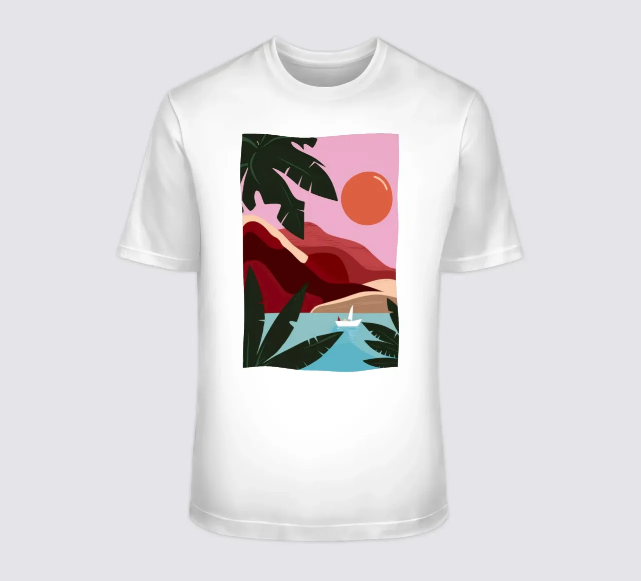 Lakeside Cliff Repose t-shirt by Pale Aura