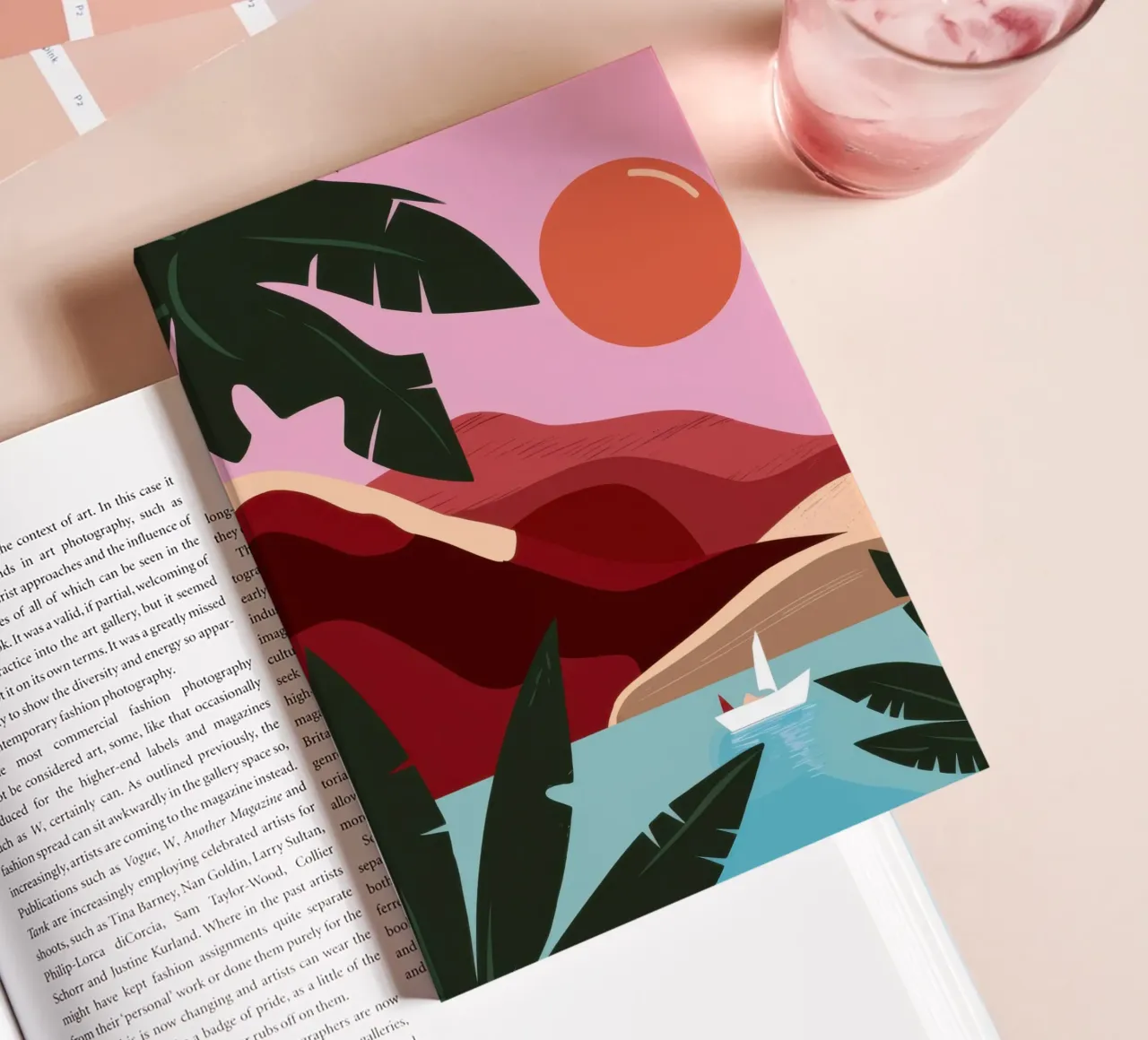Lakeside Cliff Repose notebook by Pale Aura