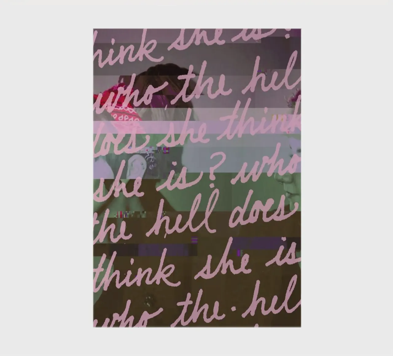 Glitch - Who the Hell notebook by Ash Nico