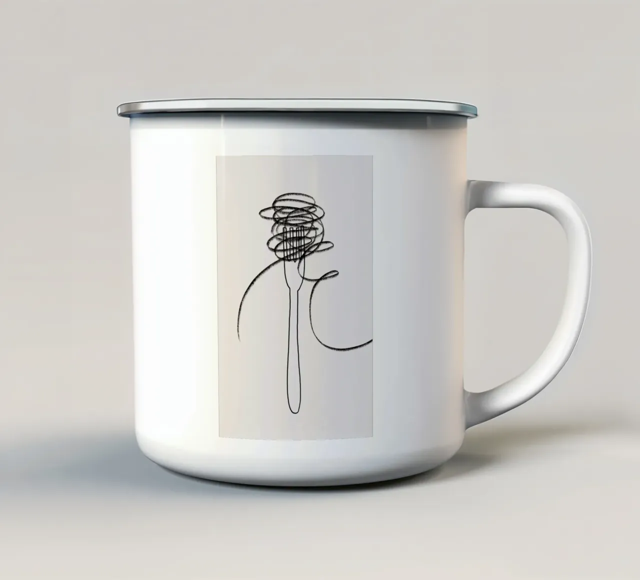 Pasta tazza in smalto da Pure