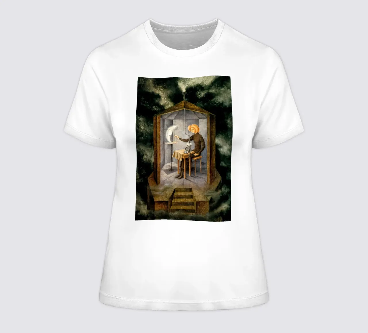Sterrenpap, 1958 dames t-shirt getailleerd van Alexandra Sutton