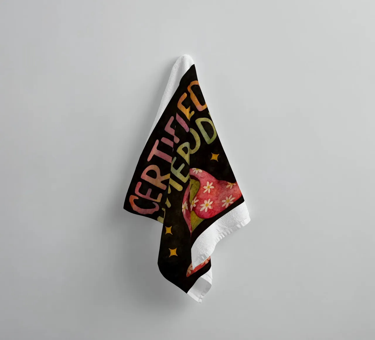Funny Frog Certified Homebody towel by onerules