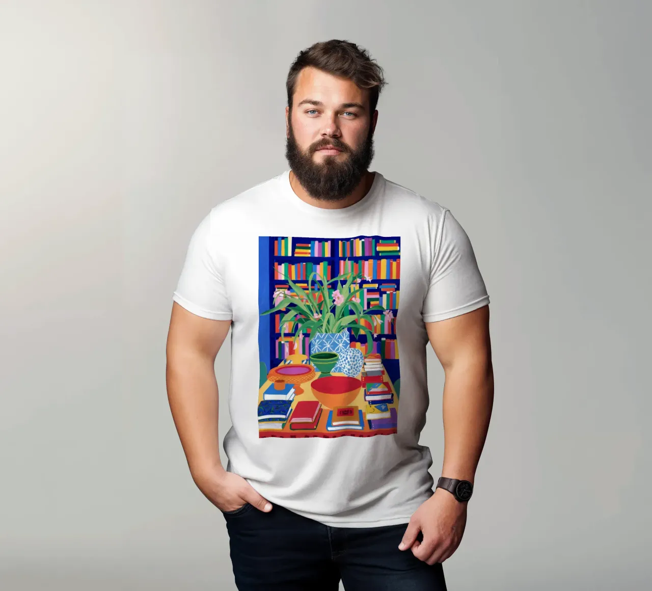 Bibliothekstabelle Abundanz T-Shirt von Haven Fantasy