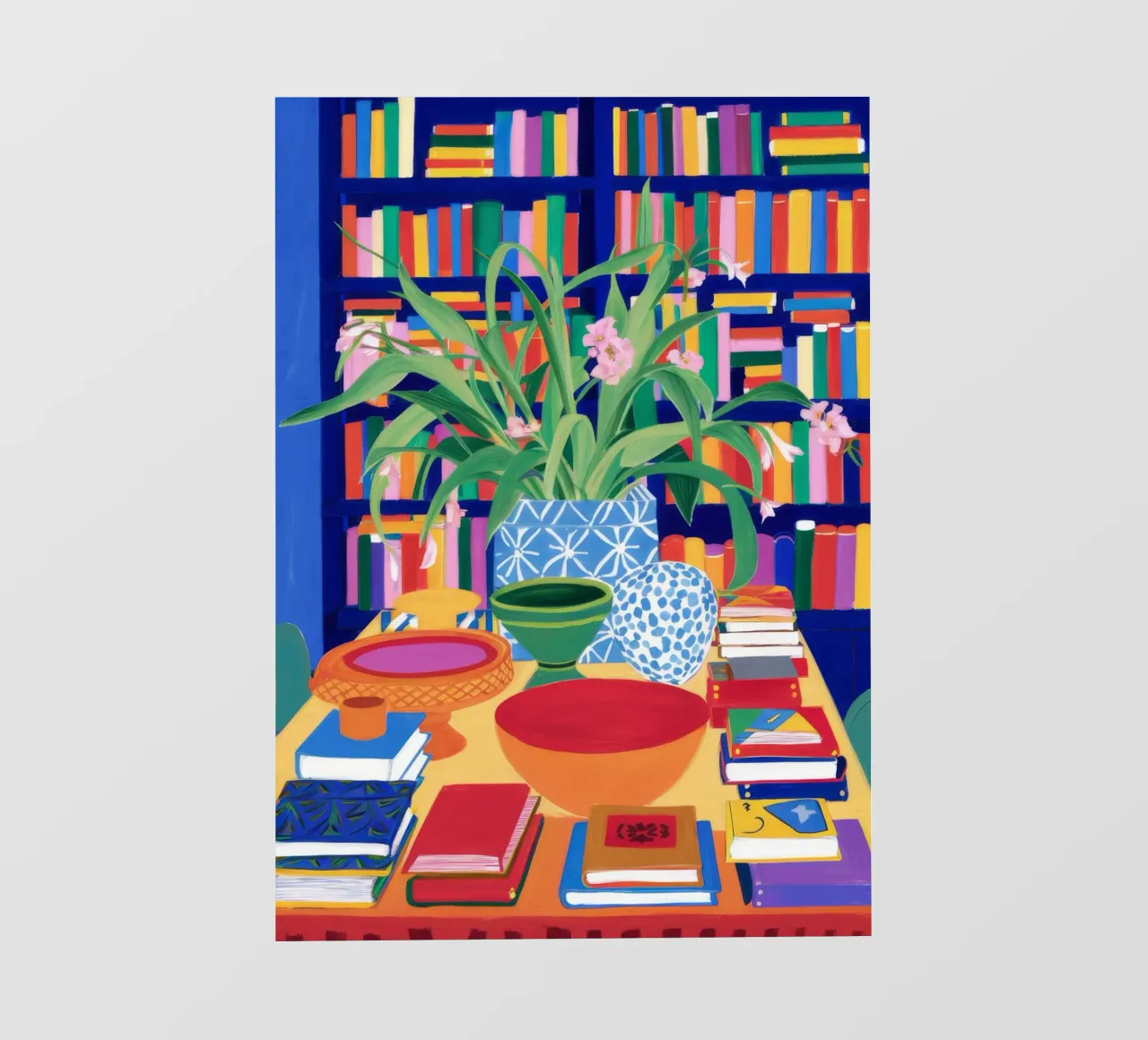 Bibliotheek Tafel Overvloed pvc-zeil van Haven Fantasy