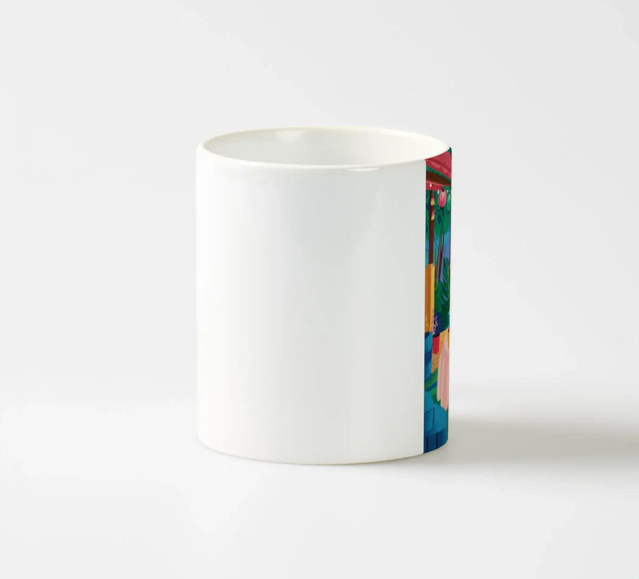 L'ora del tè in giardino tazza in ceramica da Pale Aura