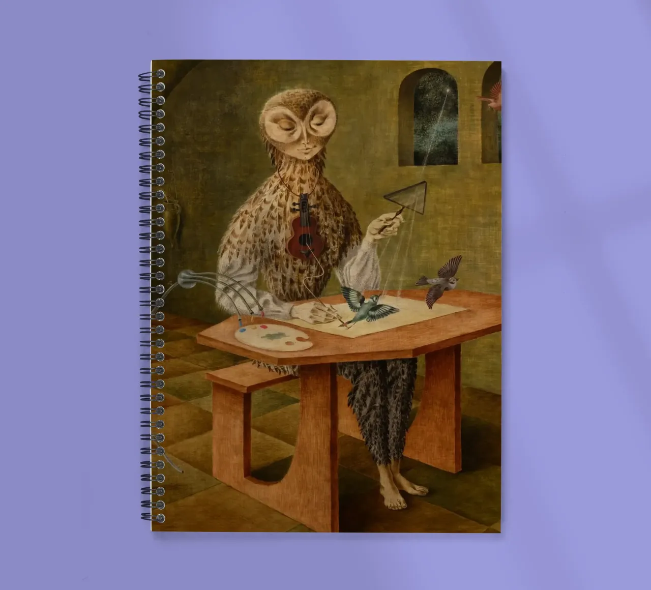 Creation of the Birds, 1957 spiral notebook by Alexandra Sutton