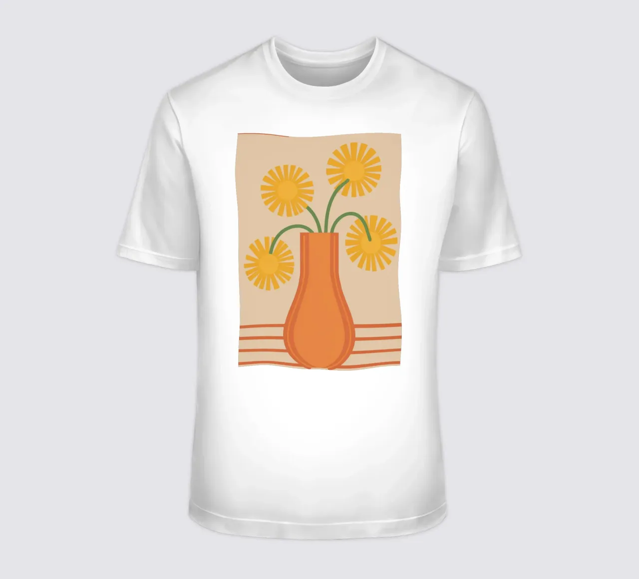 Orange Vase Daisies t-shirt by Haven Fantasy