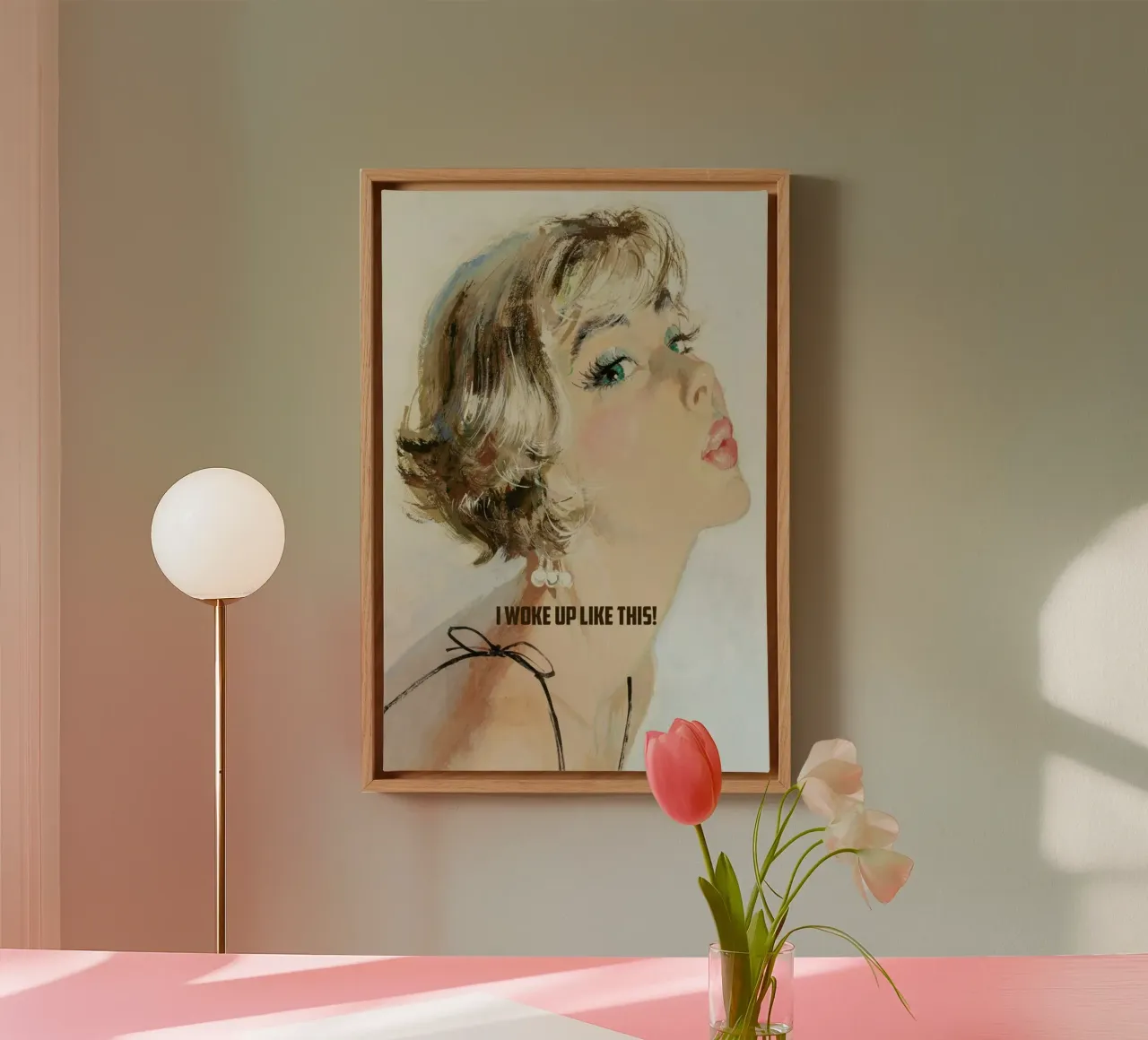 I Woke Up Like This tela con Cornice a cassetta da Gallery Print and Art Limited
