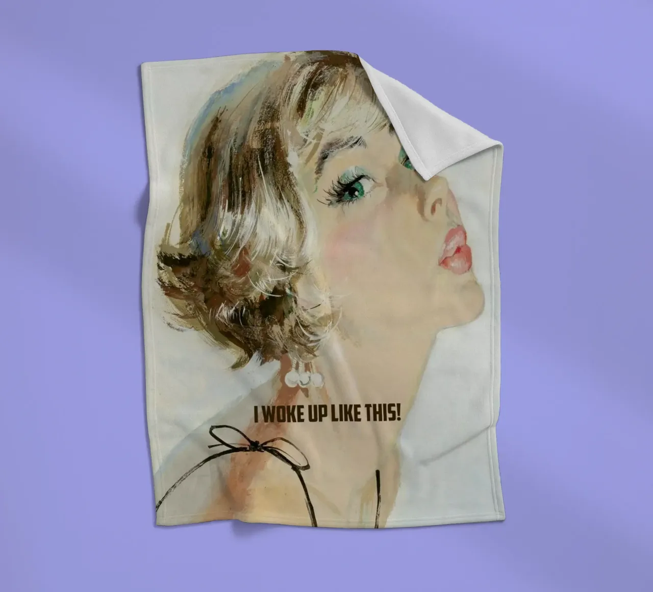 I Woke Up Like This coperta in pile da Gallery Print and Art Limited