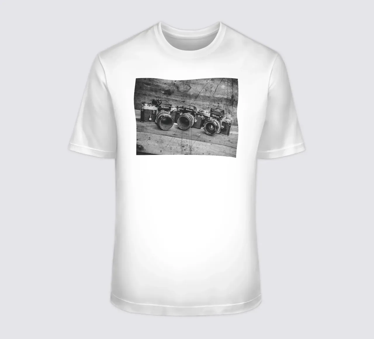 Three Nikon cameras t-shirt da Dave Hare Photography
