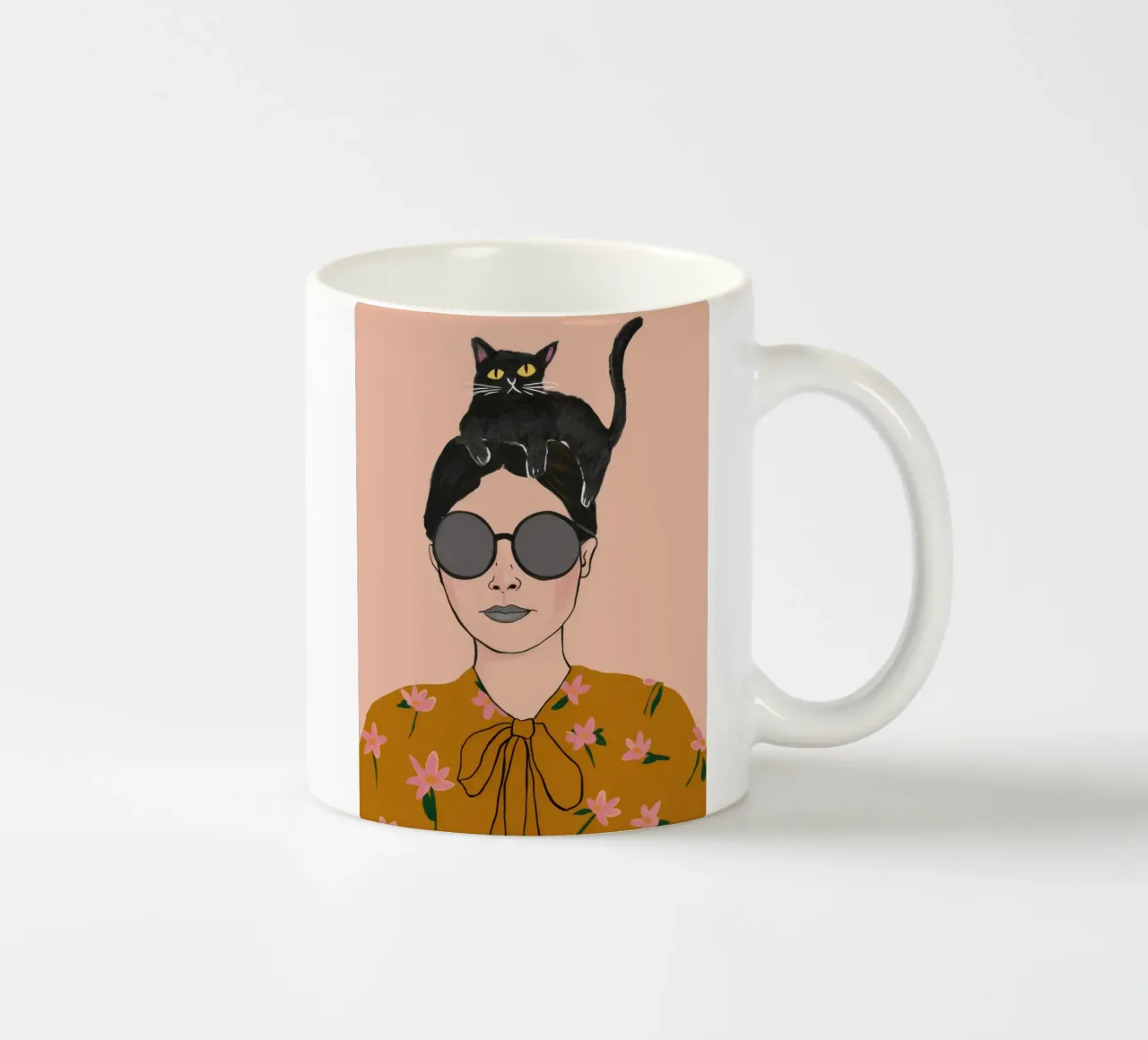 Cappello felino chic tazza in ceramica da Haven Fantasy