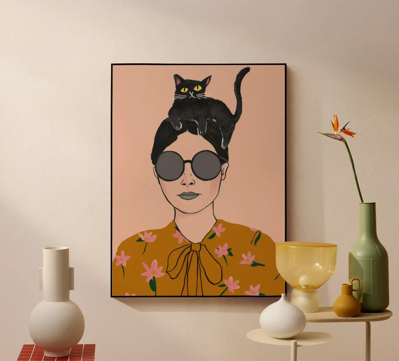 Katzenmützen-Chic Acryl-Glas von Haven Fantasy