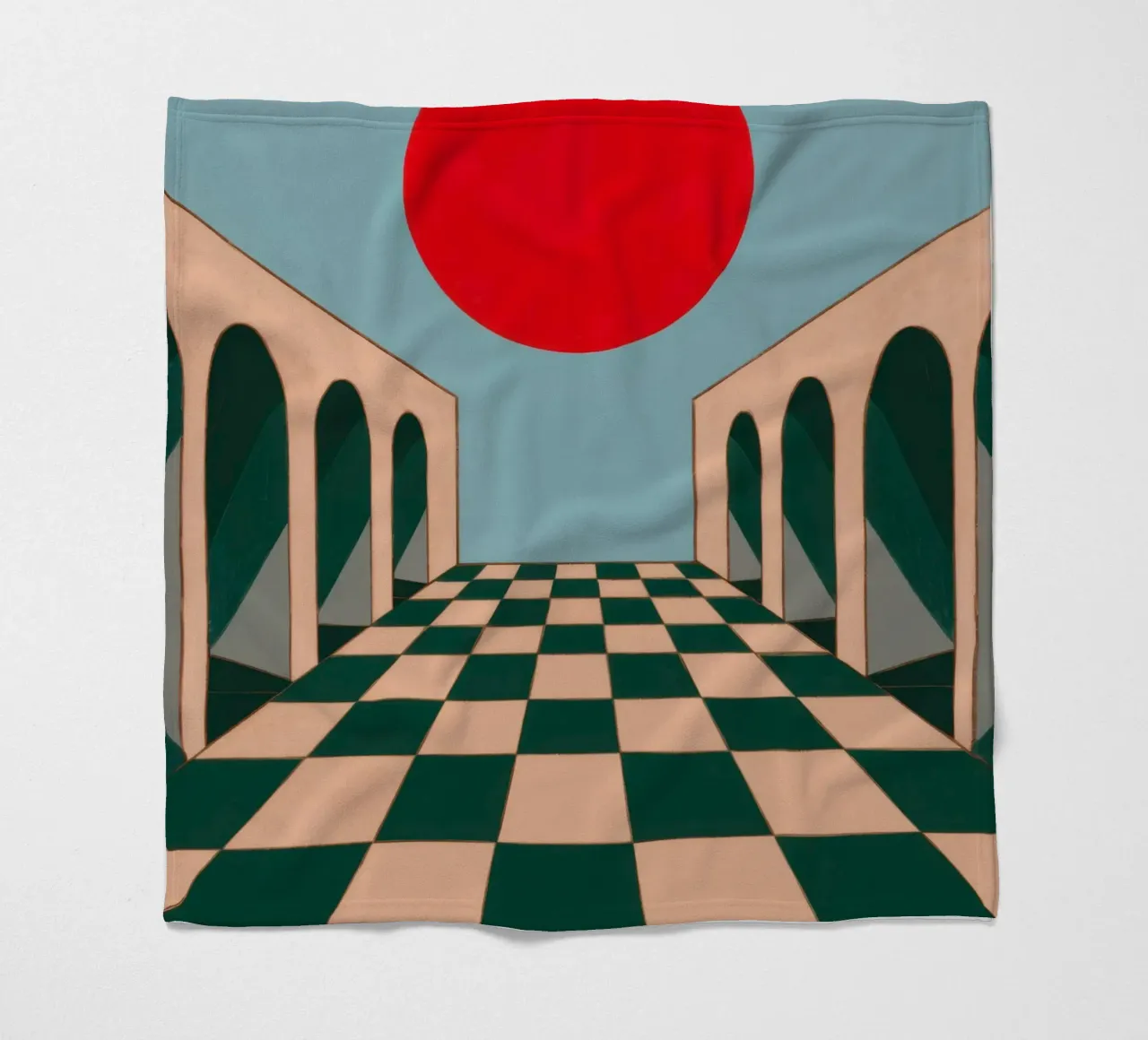 Corridoio a scacchi Sole coperta in pile da Pale Aura