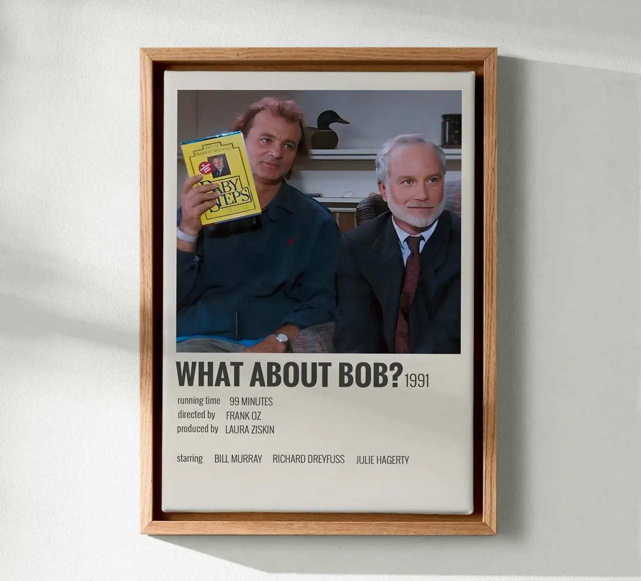 WHAT ABOUT BOB1991 tela con Cornice a cassetta da MVFminimalist