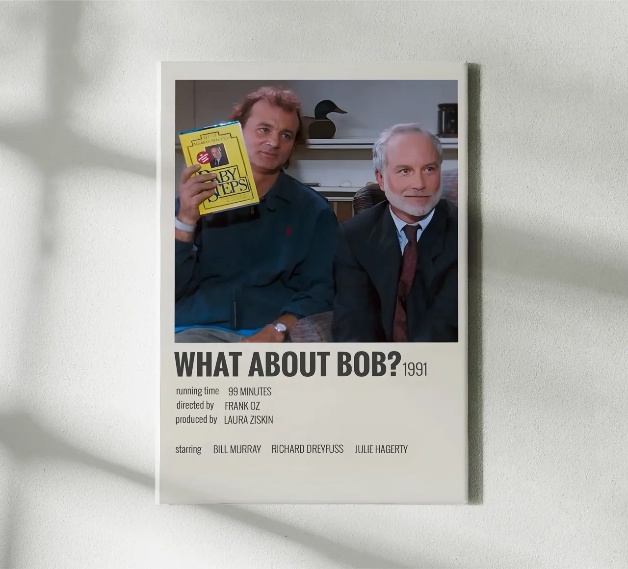 WHAT ABOUT BOB1991 tela con Cornice a cassetta da MVFminimalist