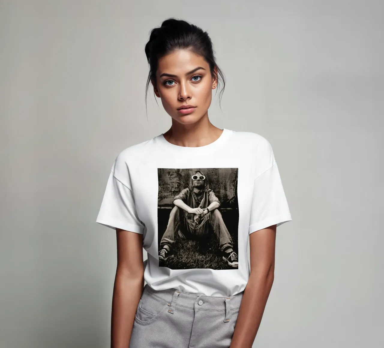 Sunglasses Classic Kurt Cobain t-shirt by Has Fab