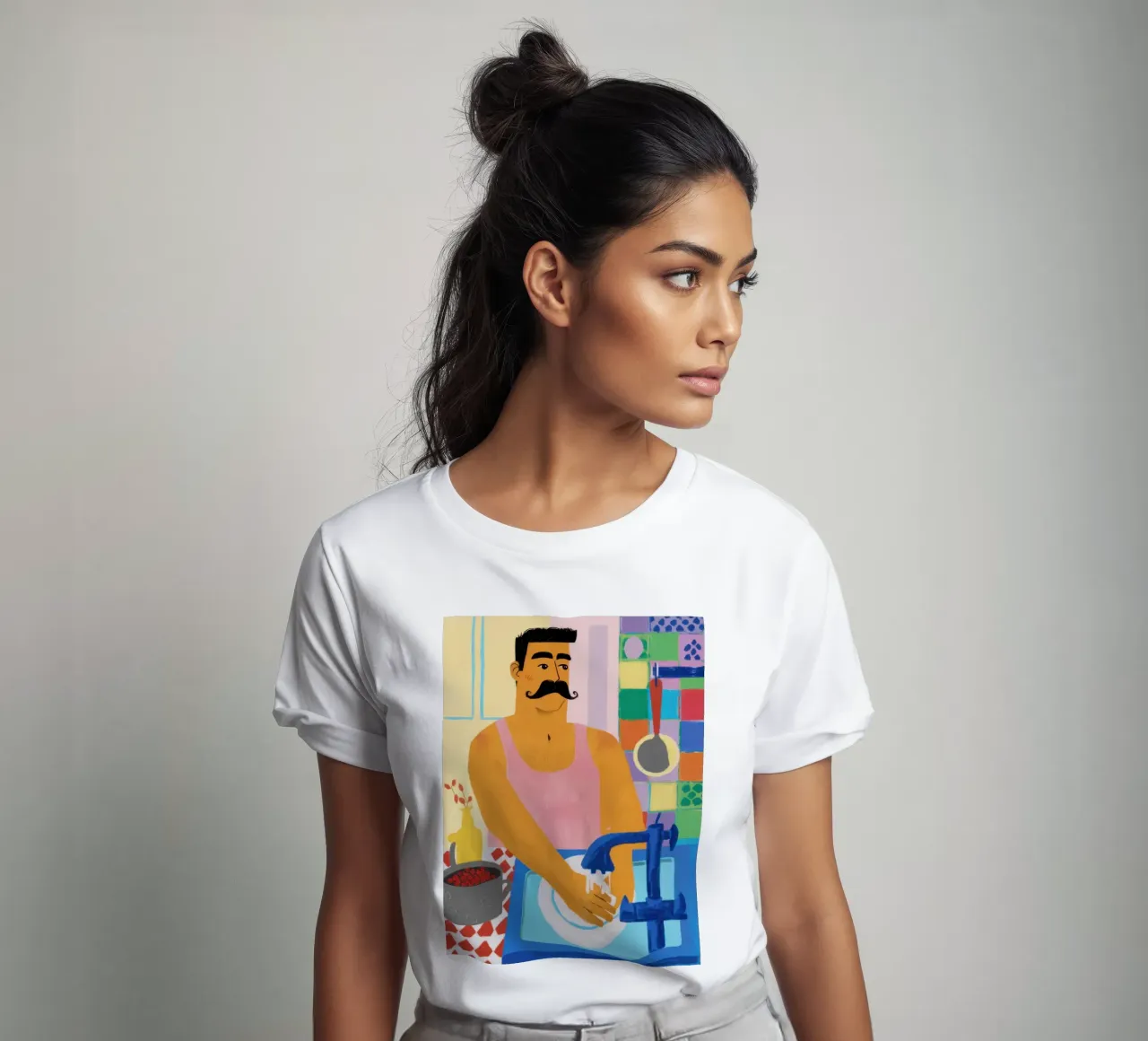 Mustache Pasta Maestro t-shirt da Pale Aura