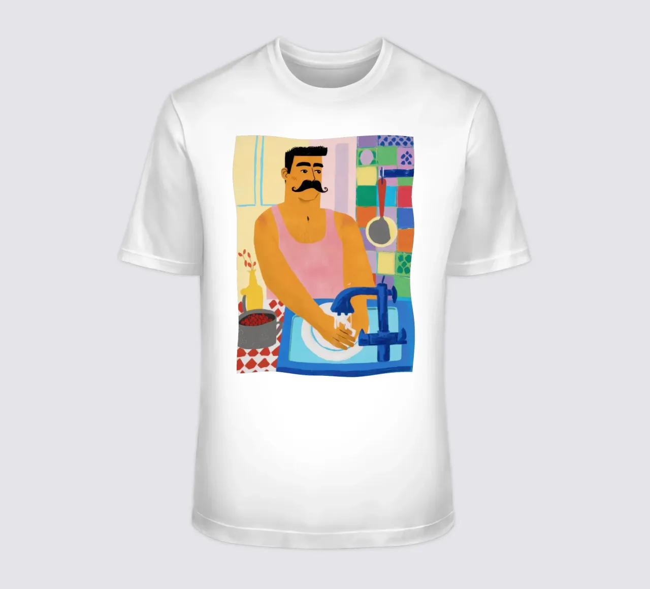 Mustache Pasta Maestro t-shirt da Pale Aura