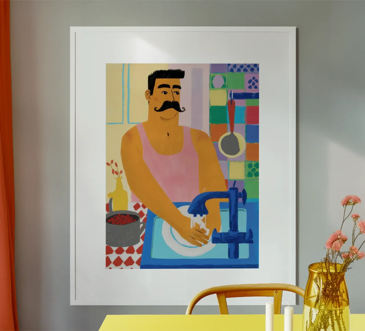 Mustache Pasta Maestro carta hahnemühle da Pale Aura