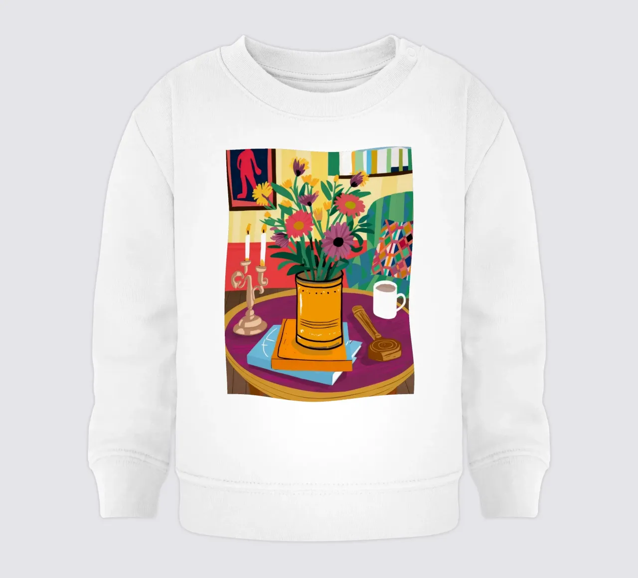 Caffè e fiori felpa neonato da Haven Fantasy