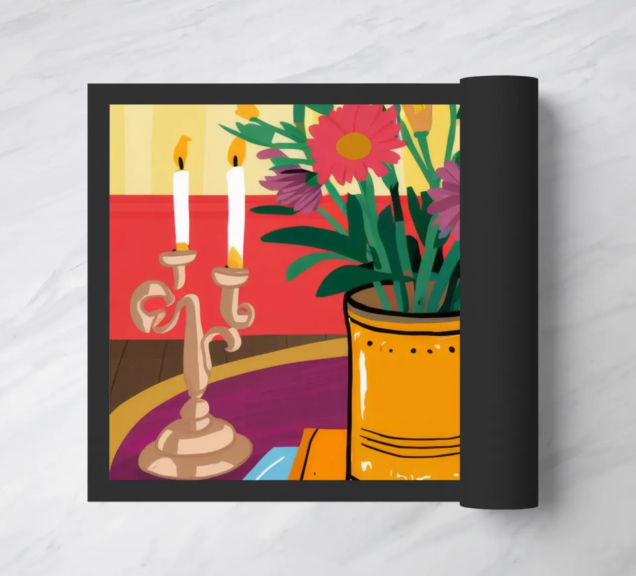 Caffè e fiori zerbino da Haven Fantasy