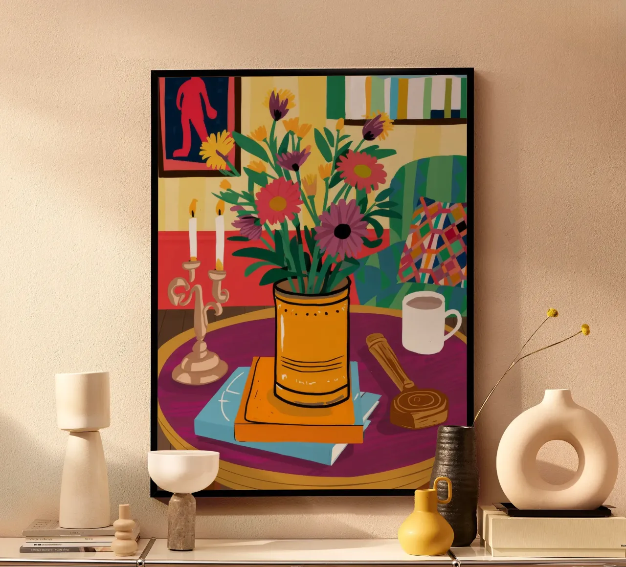 Caffè e fiori poster da Haven Fantasy