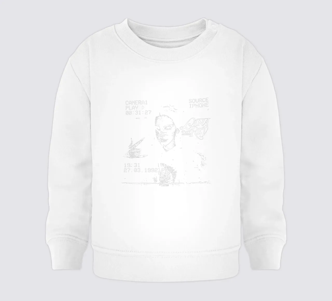 Retro Camera Style - Lana Del Rey felpa neonato da https://www.juniqe.com/uk/shop/Henndraws