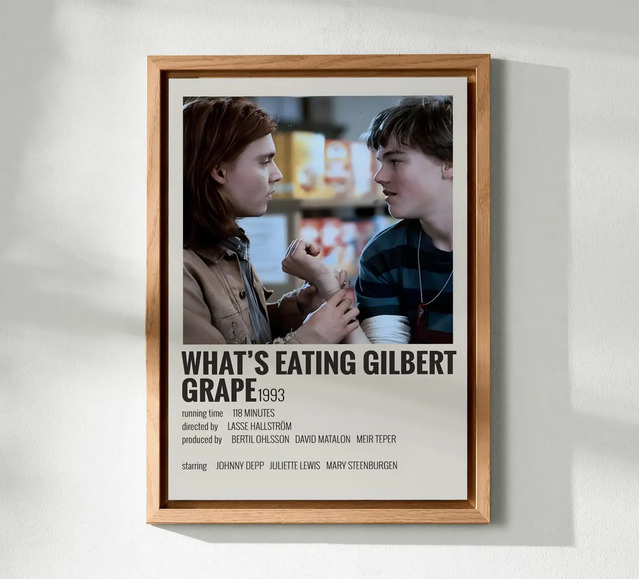 WHAT'S EATING GILBERT GRAPE 1993 alluminio dibond da MVFminimalist