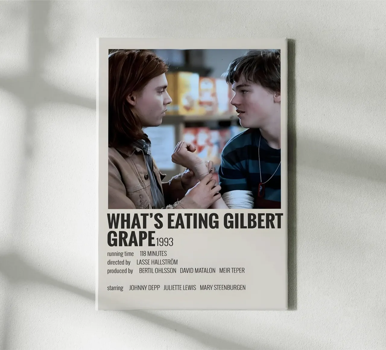 WHAT'S EATING GILBERT GRAPE 1993 canvas van MVFminimalist