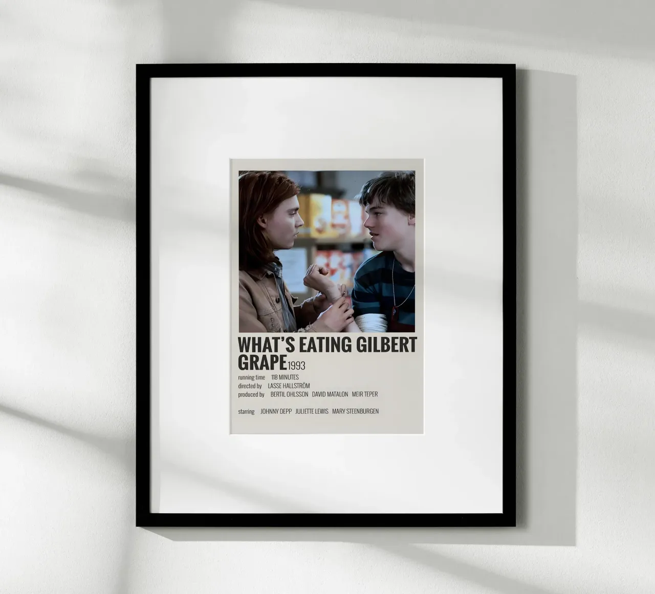 WHAT'S EATING GILBERT GRAPE 1993 carta hahnemühle da MVFminimalist
