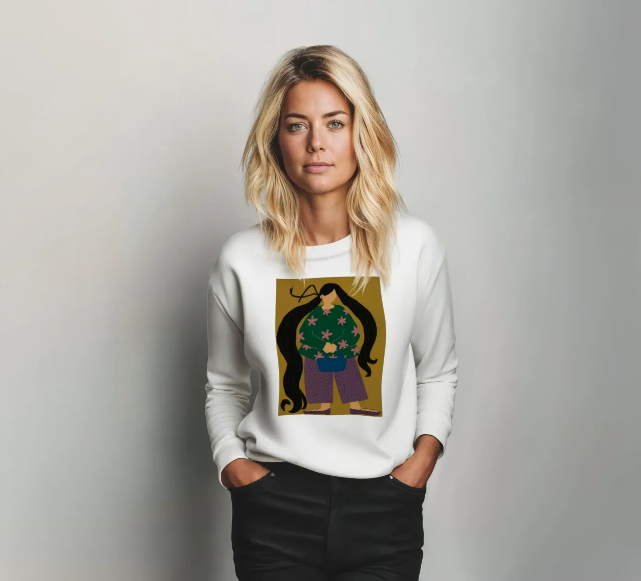 Maglione a stelle verdi felpa da Haven Fantasy