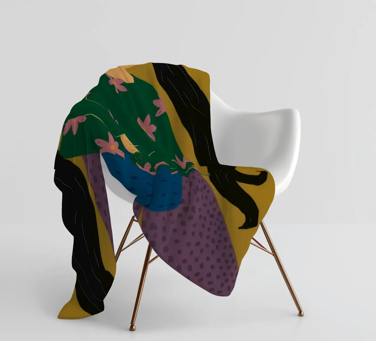 Maglione a stelle verdi coperta in pile da Haven Fantasy